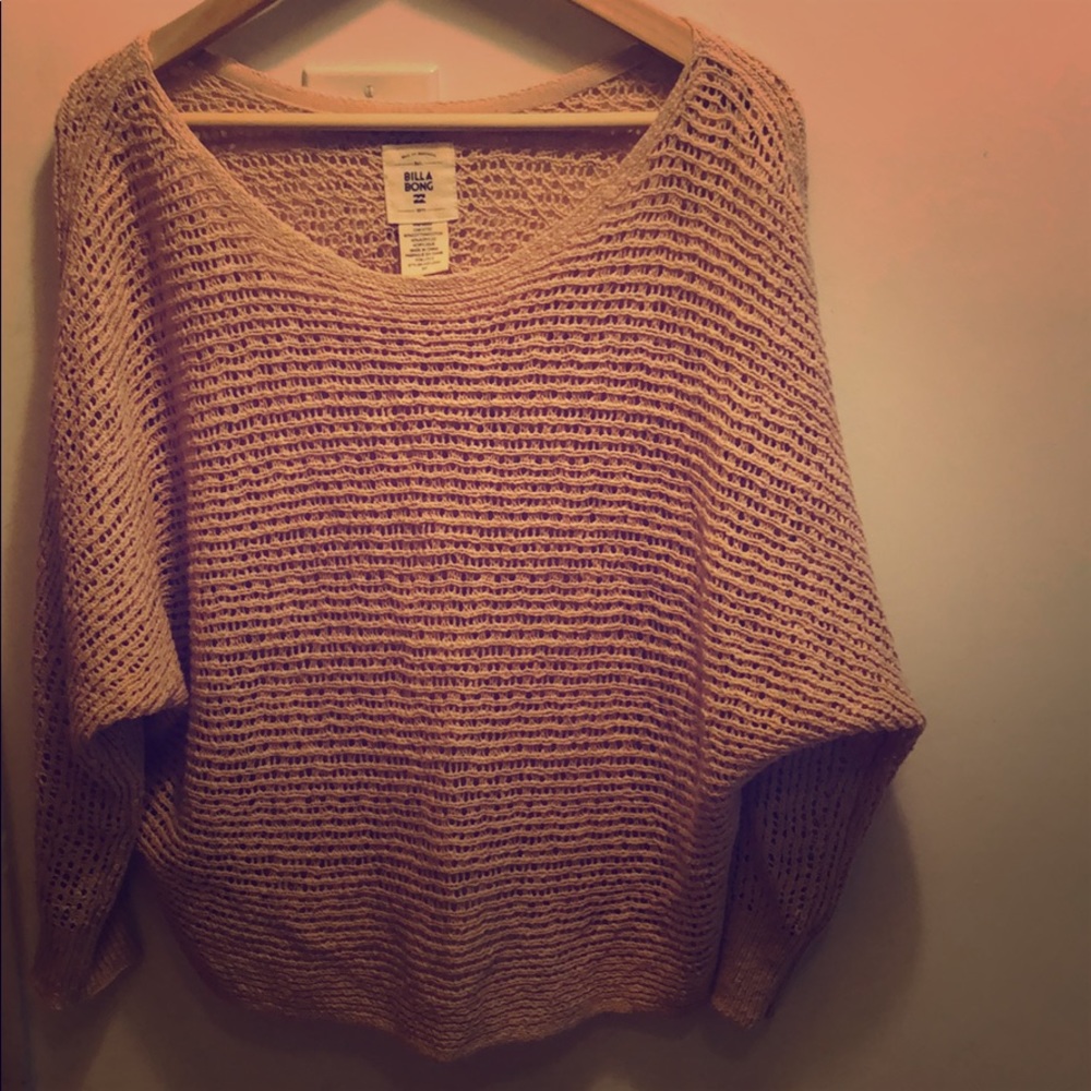 Pink Billabong Sweatee - sz small